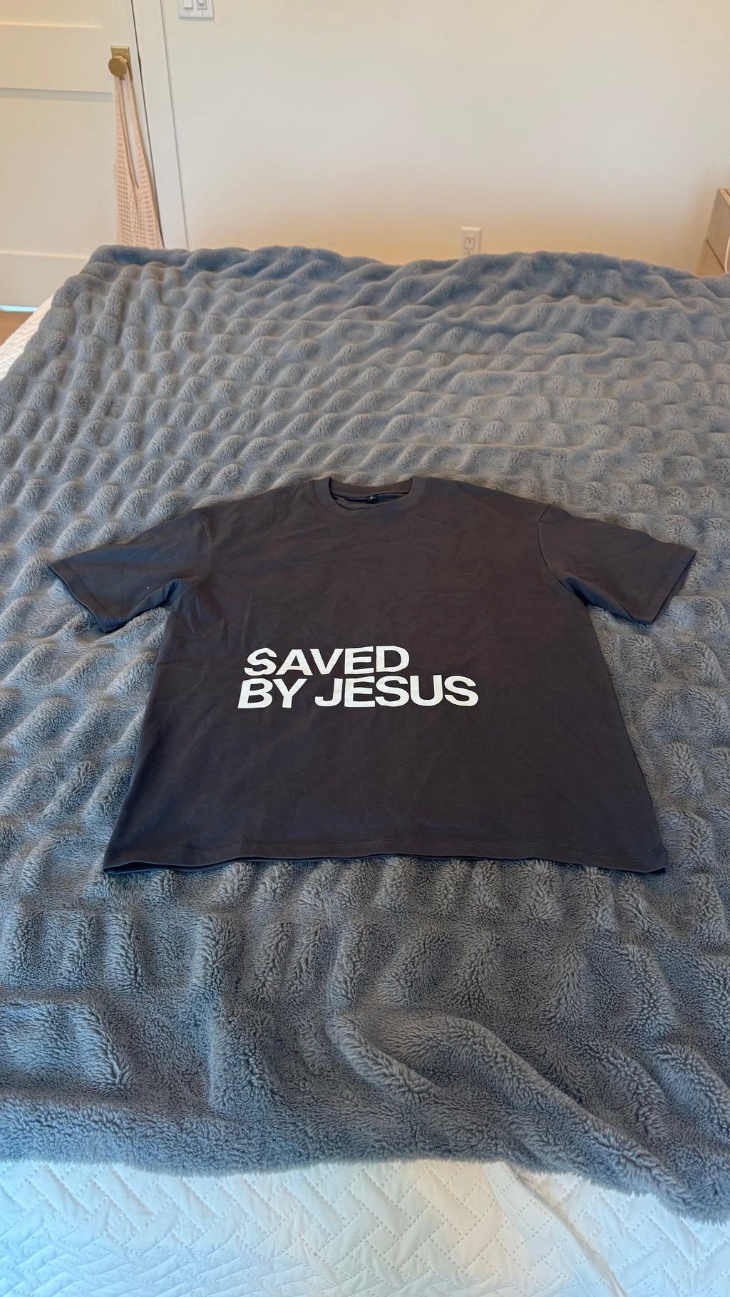 Saved By Jesus Comfort Colors Tee SMALL