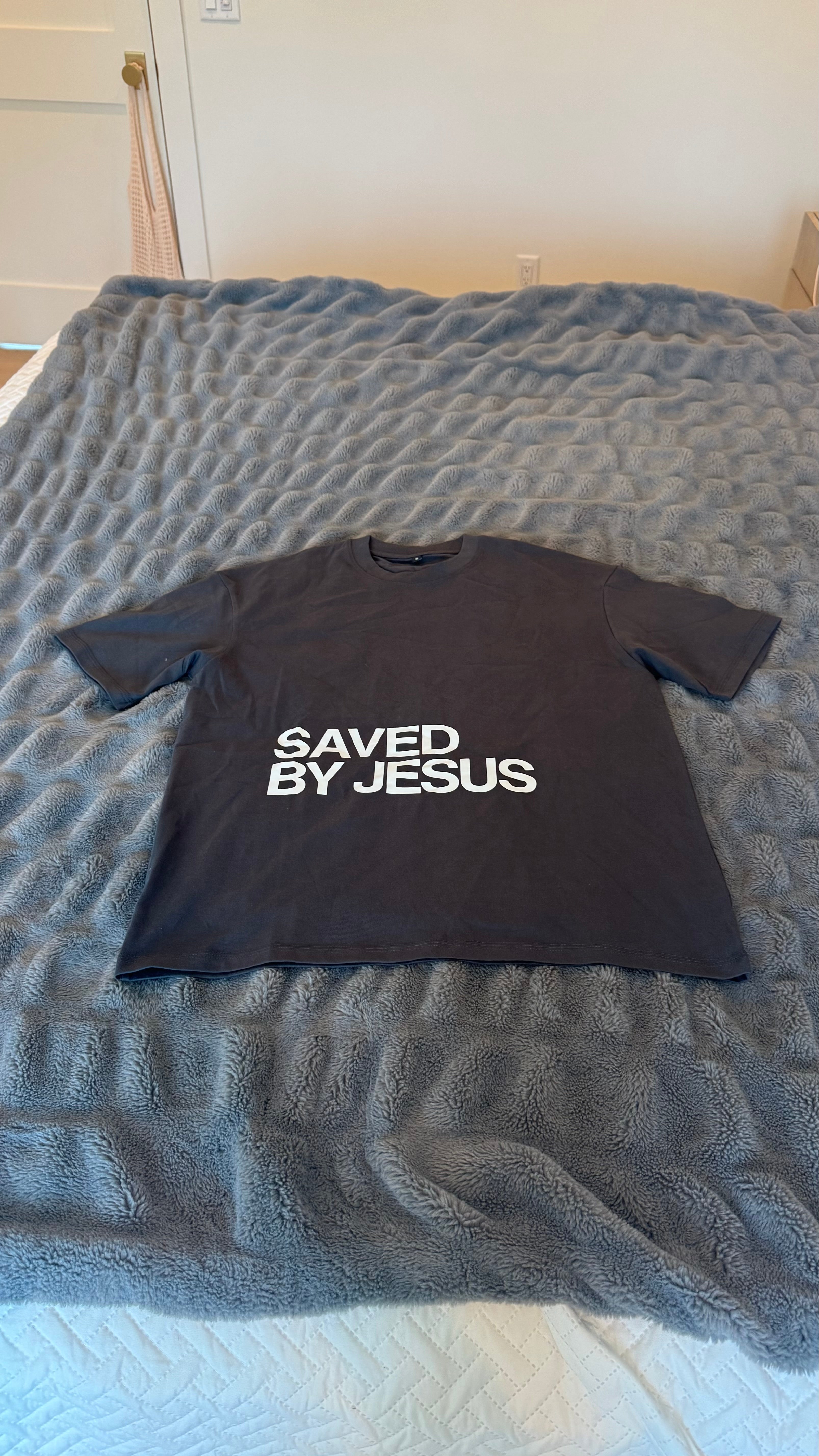 Saved By Jesus Comfort Colors Tee SMALL