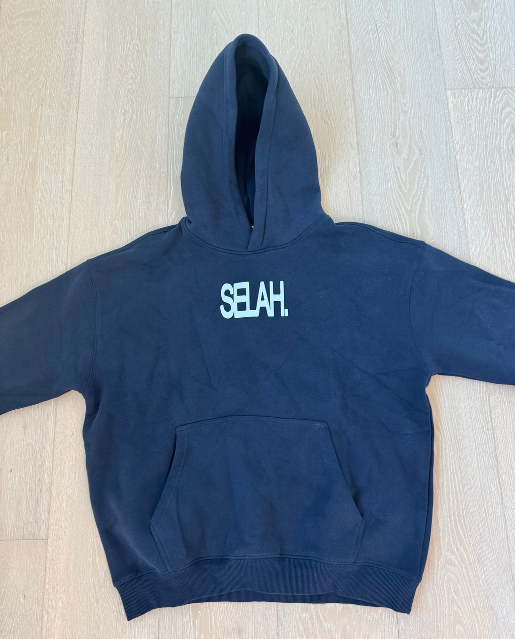 Small Navy Madi Hoodie Early Sample