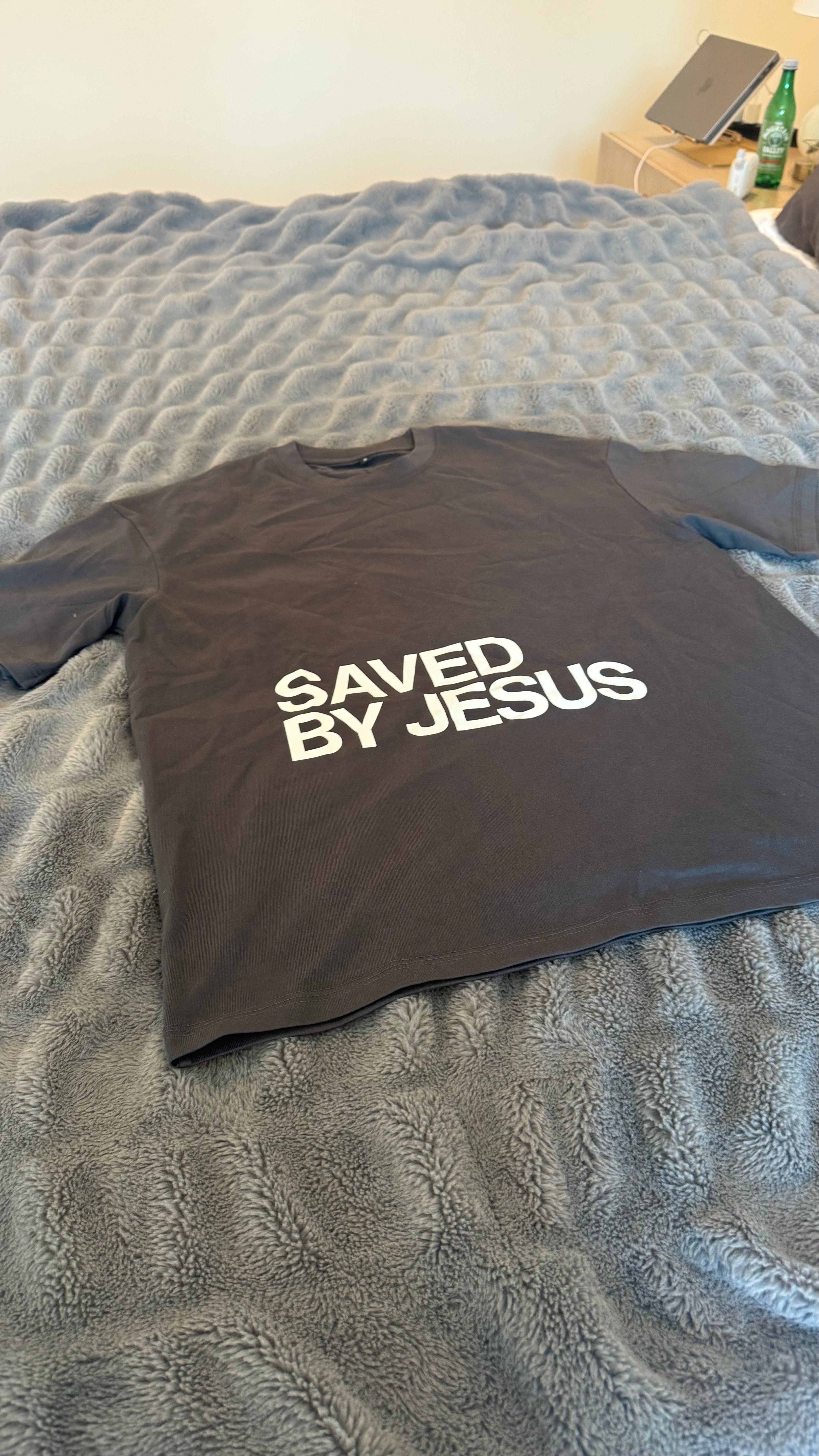 Saved By Jesus Comfort Colors Tee SMALL