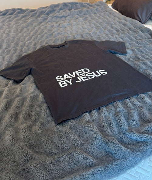 Saved By Jesus Comfort Colors Tee SMALL